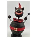 Black Cat Halloween Figurine Candy Container