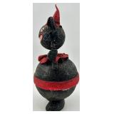 Black Cat Halloween Figurine Candy Container