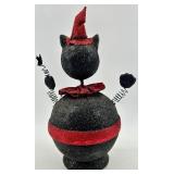Black Cat Halloween Figurine Candy Container