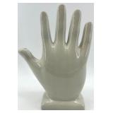 Ceramic Palmistry Hand Model with Illustrated Guide