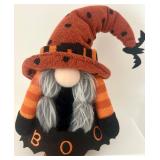 Halloween Gnome Plush with Changeable LED Light and FALL Sign Decor