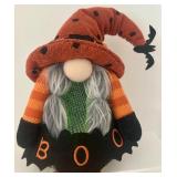 Halloween Gnome Plush with Changeable LED Light and FALL Sign Decor