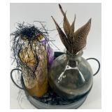 Halloween Potion Bottle Decor Set with Labels and Tray