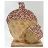 Autumn Home Decor Set with Faux Pumpkins, Glittered Acorn, and Decorative Book Stack