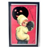 Collection with Framed Prints, Fabric Pumpkins, and Vase Filler