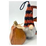 Halloween Decor Collection with Gnomes, Skull, Candle, and Towels