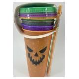 Halloween Decor and Kitchen Set with Candy Corn Sign and Ghost Table Runner