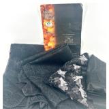 Spooky Lighted Lace Panels Halloween Curtains