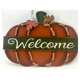Fall Pumpkin Welcome Decor Set with Signs, Towels, and Table Runner