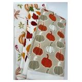 Fall Pumpkin Welcome Decor Set with Signs, Towels, and Table Runner
