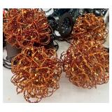 Halloween String Lights Assortment with Skulls, Orange Glitter Balls, Tape Light and Lanterns