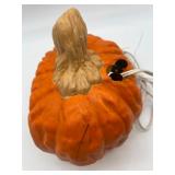 Lighted Pumpkin Decor and Set of 4 NEW Fall Themed Kitchen Towels