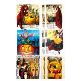 Set of 21 Vintage Style Halloween Postcards