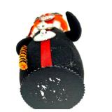 Halloween Black Cat Wall Art, Vintage Felt Pumpkin Figure and Decorative Pumpkins Set