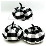 Black Cat Pillow Cover and 5 Fabric & Paper Pumpkins