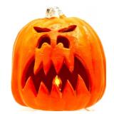 Halloween Decor with Light-Up Pumpkin, Witch Legs, Faux Fall Floral and Welcome sign