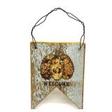 Halloween Decor with Light-Up Pumpkin, Witch Legs, Faux Fall Floral and Welcome sign