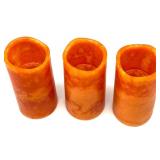 Collection of Autumn Candle Decor with Holders, NEW Fall Themed Tea Towels, Ceramic Corn S&P Shakers from Japan and Fall Accents