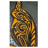 Orange and Black Glitter Butterfly Costume Wings with Straps