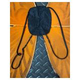 Orange and Black Glitter Butterfly Costume Wings with Straps