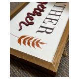 Fall and Halloween Decor Collection with Gather Together Sign, Skulls, Candles, and Accents