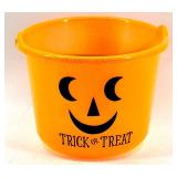 Large Fall Decor Lot with Gingham Pumpkins, Halloween Bucket, Faux Leaves, Flowers, and Candles