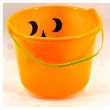 Large Fall Decor Lot with Gingham Pumpkins, Halloween Bucket, Faux Leaves, Flowers, and Candles