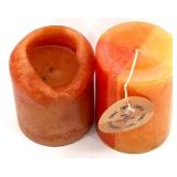 Large Fall Decor Lot with Gingham Pumpkins, Halloween Bucket, Faux Leaves, Flowers, and Candles