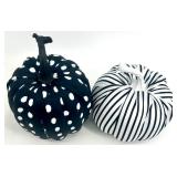 Halloween Witch Doll with Fabric Pumpkins and Spooky Signs Set