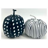 Halloween Witch Doll with Fabric Pumpkins and Spooky Signs Set