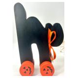 Collection of Wooden Halloween Decorations