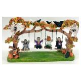 Large Halloween Figurine Collection with Trees and Characters