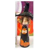 Halloween Figurines, Witch Decor, and BOO Wall Banner Collection
