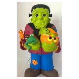 Halloween Frankenstein Figures and Spooky Ceramic Houses Decor Collection