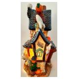 Set of 3 Lighted Halloween Ceramic Village Houses