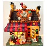 Set of 3 Lighted Halloween Ceramic Village Houses