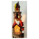 Set of 3 Lighted Halloween Ceramic Village Houses