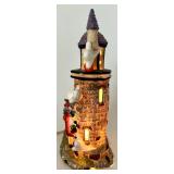Set of 3 Lighted Halloween Ceramic Village Houses