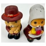 Thanksgiving Decor Collection: Figurines, Candle Holders, and Decorative Corn