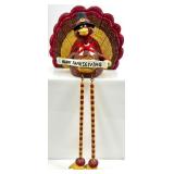 Thanksgiving Turkey Shelf Sitters with Plush and Wooden Figures