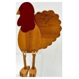 Thanksgiving Turkey Shelf Sitters with Plush and Wooden Figures