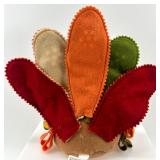 Set of 4 Plush Thanksgiving Turkey Shelf Sitters