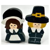 Collection of Thanksgiving Wooden and Resin Turkey Decor Figures