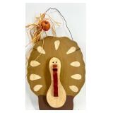 Collection of Thanksgiving Wooden and Resin Turkey Decor Figures