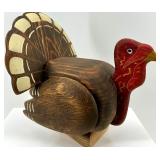 Collection of Thanksgiving Wooden and Resin Turkey Decor Figures