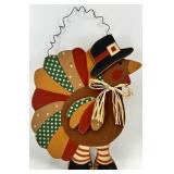 Thanksgiving Decor Collection with Wooden Turkeys and Pilgrims