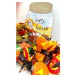 Thanksgiving Decor Collection with Figurines, Turkey Lights, and Wall Accents