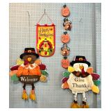 Thanksgiving Turkey Wall Hanging Decor Assortment