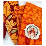 Set of 11 Fall and Thanksgiving Themed Kitchen Towels