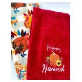 Set of 11 Fall and Thanksgiving Themed Kitchen Towels